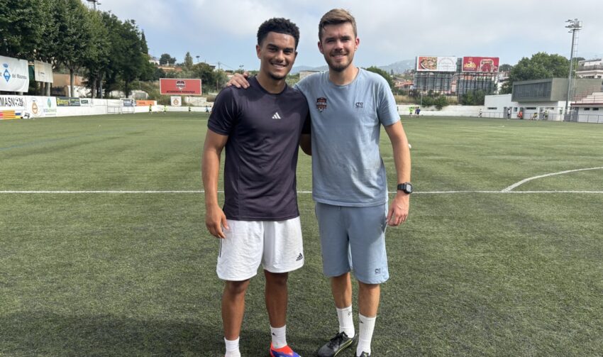 Training with two international stars